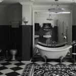 Vintage-tyylinen kylpyhuone