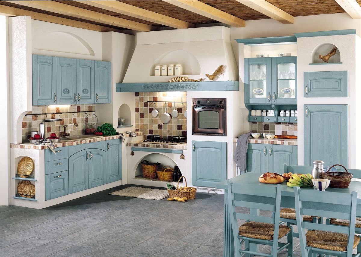large country style kitchen