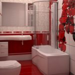 smukt design af badeværelset kombineret med toilettet