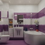 ontwerp van een badkamer gecombineerd met een toilet in een paneelhuis