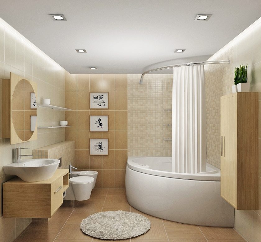 kúpeľňa 5 m² rozloženie