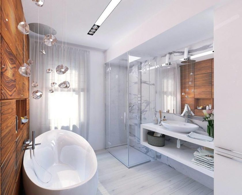 stilīgs vannas istabas dizains 5 m2