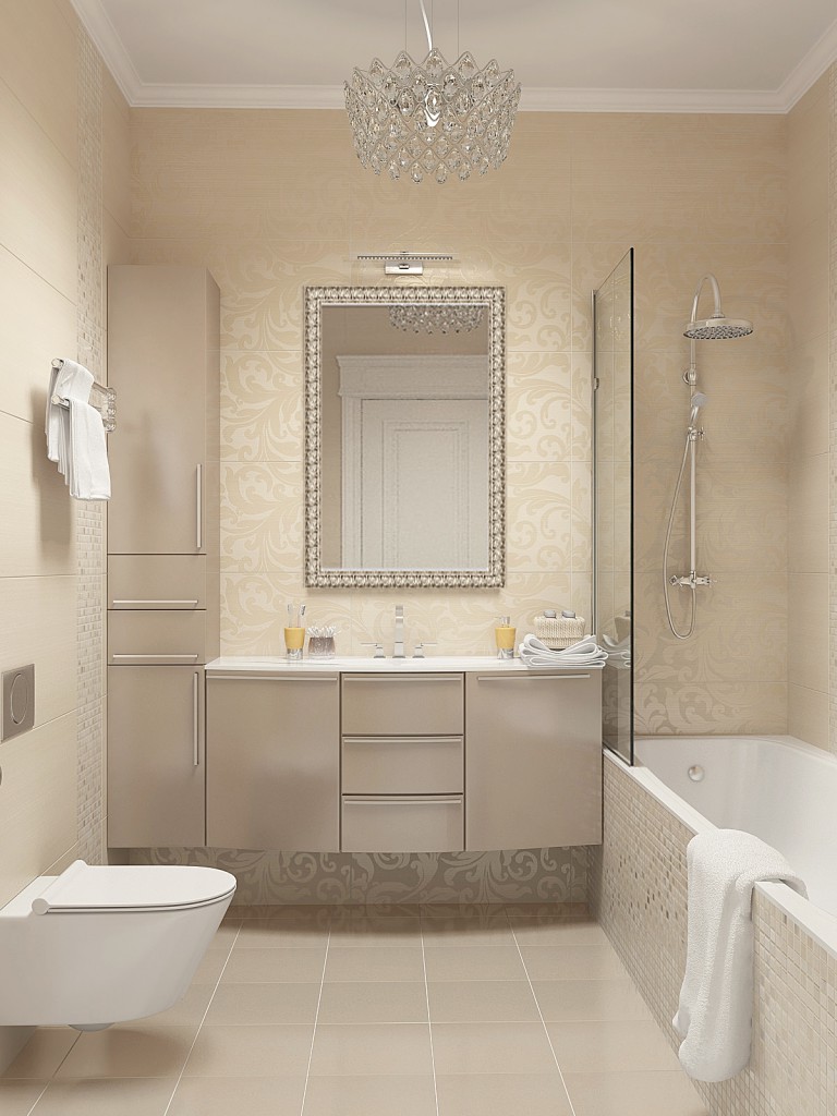 Biela kúpeľňa minimalizmus mliečna