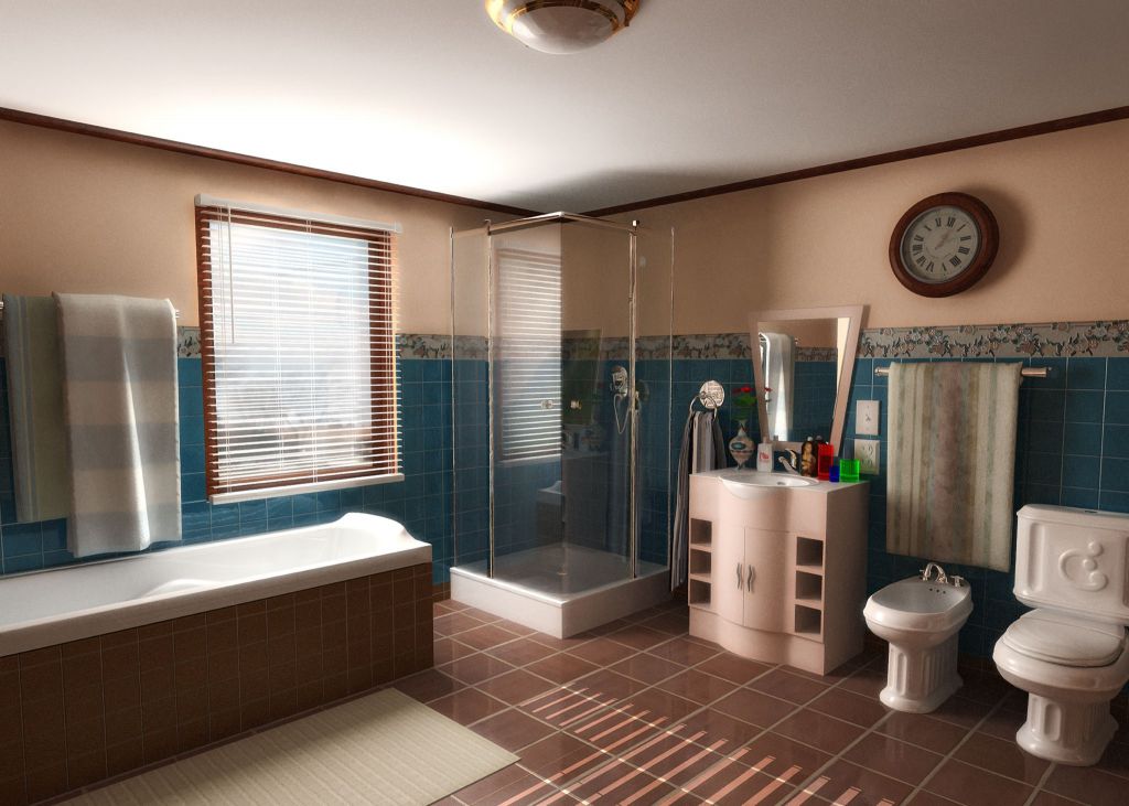 Lielas vannas istabas dizains