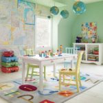 Dekors bērnu istabas ģeogrāfiskā tēma