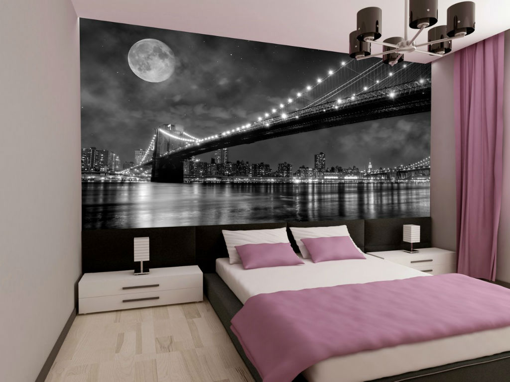 Yüksek teknoloji yatak odası dekoru