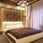 Altın çikolata yatak odası dekor
