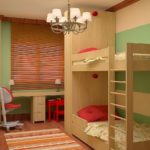Design av et barnerom for to heterofile barn i yngre og eldre alder
