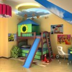 Návrh dětského pokoje pro dvě heterosexuální malé děti