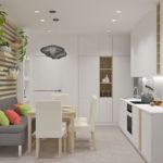 Design de bucătărie în stil modern, cu o zonă de relaxare