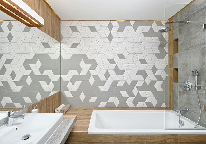 tiles in the bathroom 4 sq m