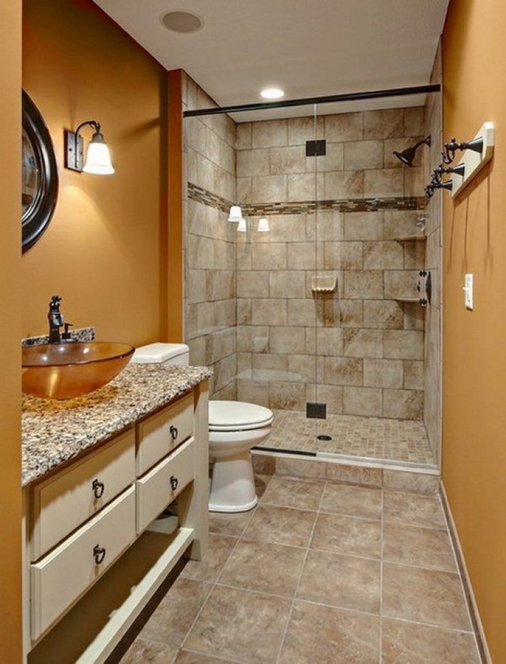 Bathroom design 6 sq. Shower near the short wall