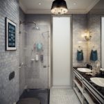Classic bathroom design 6 sq m