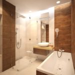 Wood bathroom design