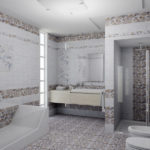 Design av ett badrum i ett privat hus