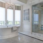 Projekt łazienki w klasycznym stylu prywatnego domu