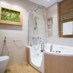 badkamer design met toilet ideeën foto