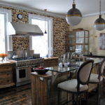 Fototapete rustikalen Stil Küche