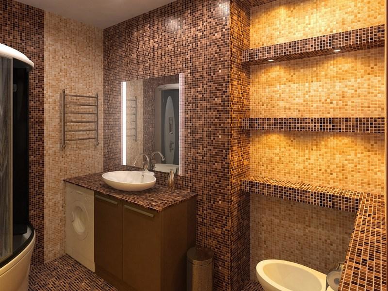 Ceramic bathroom mosaic