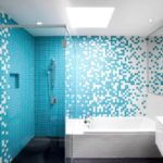 Mosaic in the bathroom turquoise explosion