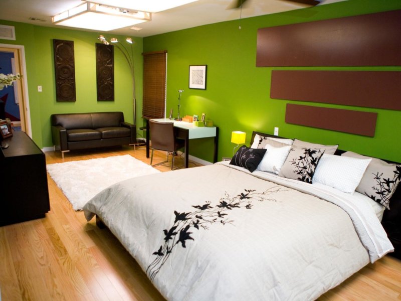 wall decoration in the bedroom color schemes