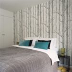 decoration of the walls in the bedroom wallpaper on an accent wall
