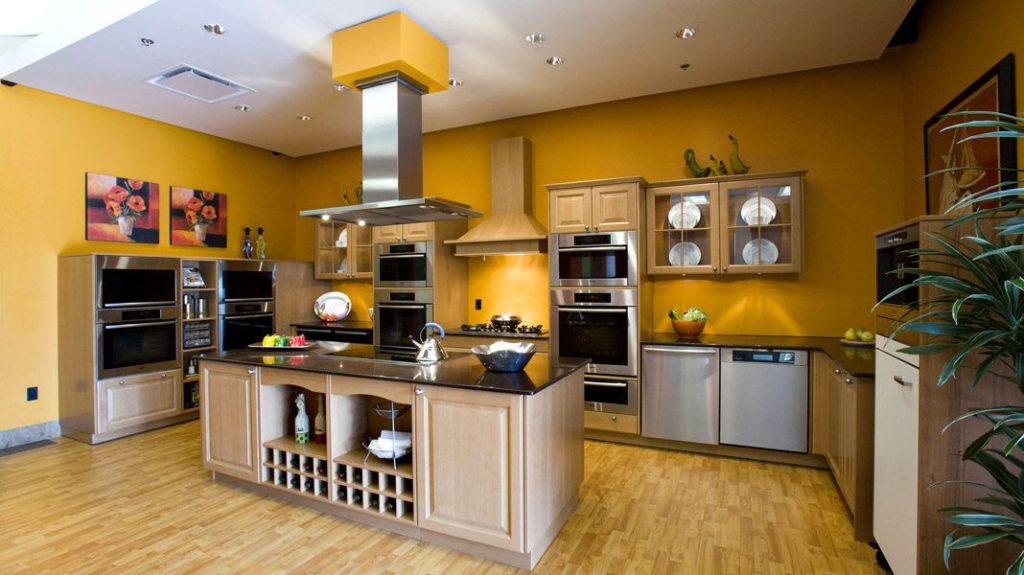 Moderni virtuvės privati ​​erdvė