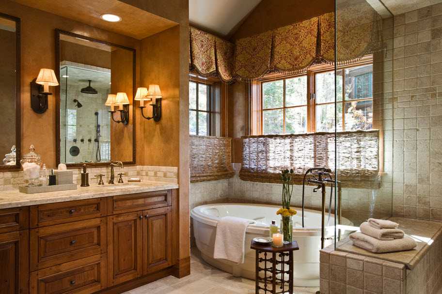 salle de bain de style rustique