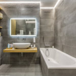 badeværelse design med toilet