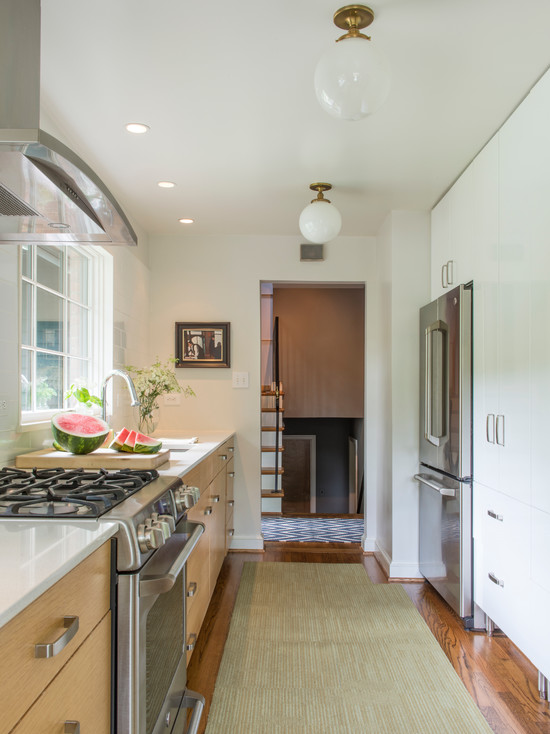 narrow kitchen design photo design