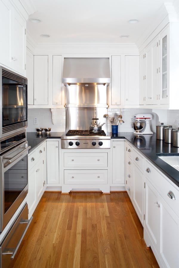 narrow kitchen design interior