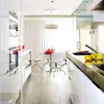 narrow kitchen design