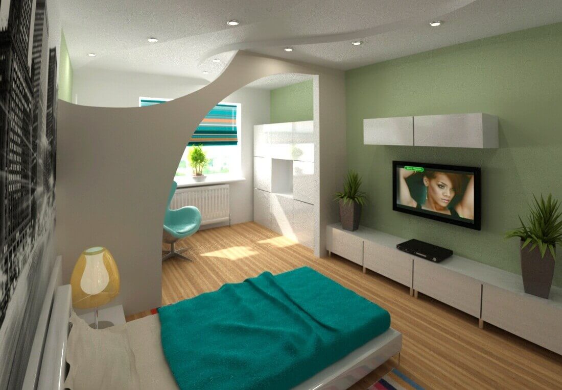 idee per decorare la camera da letto del soggiorno