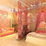 idee di design soggiorno camera da letto luminosa