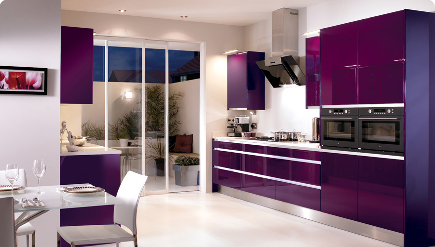 Purple kitchen
