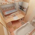 keramické dlaždice pro koupelnu v Chruščov
