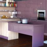 Bucătărie violet