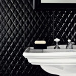 black ceramic tile