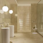 Décoration de salle de bain de style beige