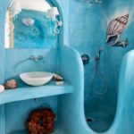 Jūras tēmu vannas istabas dekors
