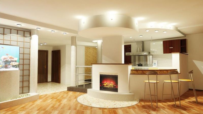 การออกแบบห้องครัวในบ้านส่วนตัวในสไตล์อาร์ตนูโวพร้อมองค์ประกอบที่ทันสมัย