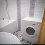 Kruşçev çamaşır makinesinde banyo tasarımı