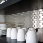 apron made of tiles in the kitchen design ideas