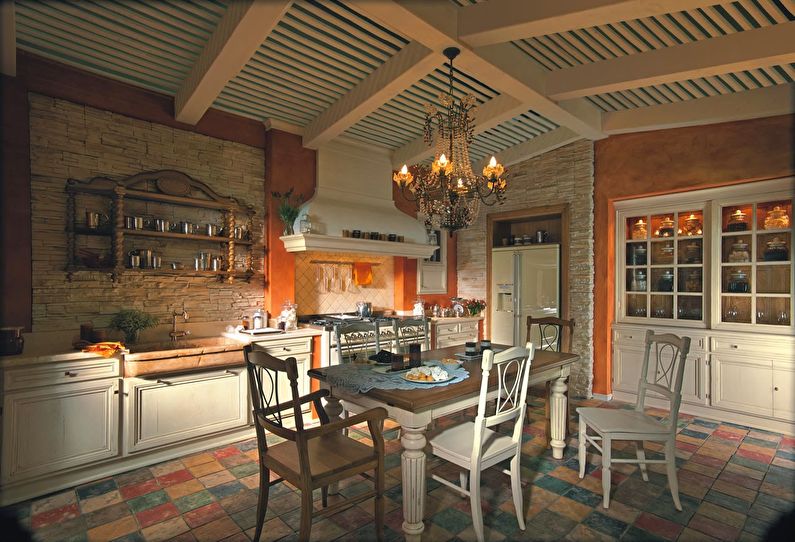 ภาพการออกแบบห้องครัวสไตล์อิตาเลียน