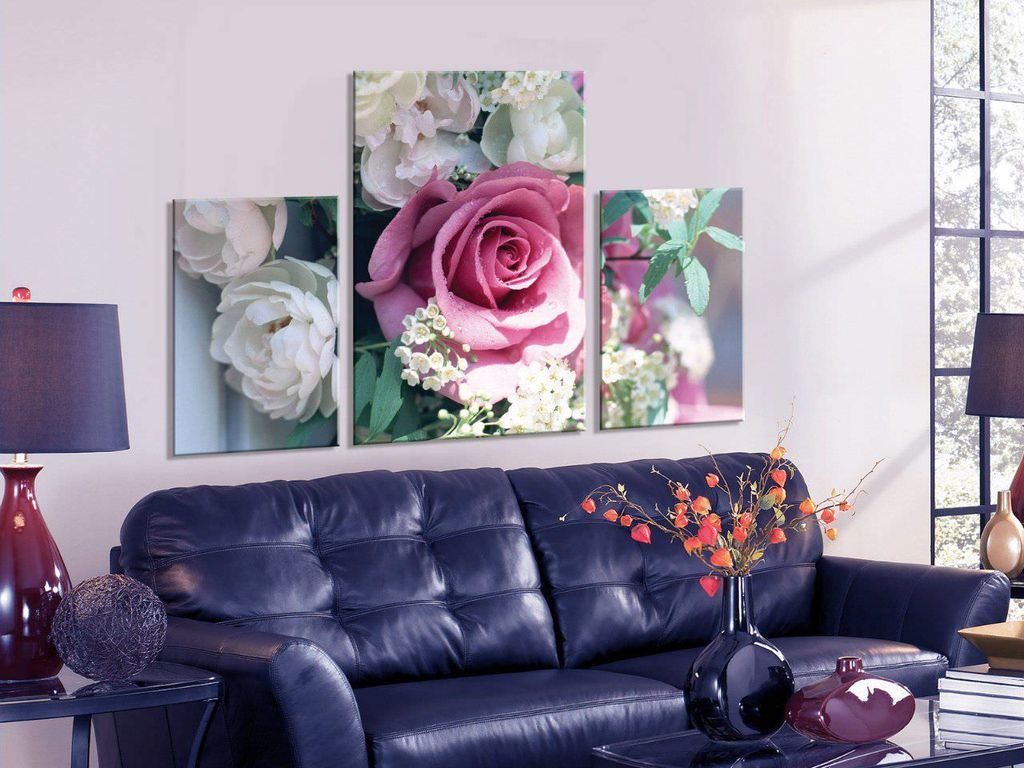 High-tech living room paintings