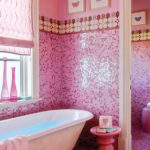 pink ceramic tile