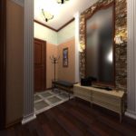 Classical hallway with dressing table mirror