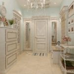 Classic-style hallway with tiled flooring