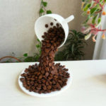 Bekalan dapur DIY yang diperbuat daripada biji kopi