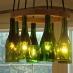 DIY virtuves piederumi Stikla pudeles lustra